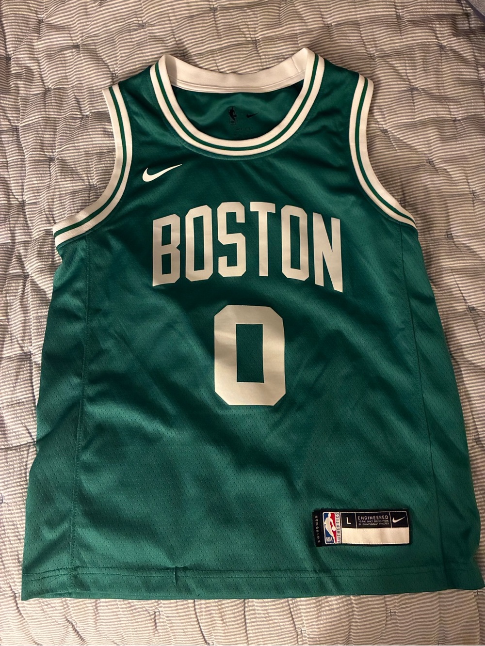 Youth Boston Celtics Jayson Tatum Nike Kelly Green Swingman Jersey Icon Edition